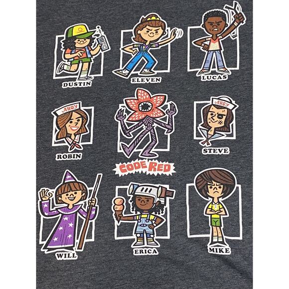 Stranger Things Boys Size 2X Graphic Cartoon Character T-shirt Short Sleeve - Picture 3 of 5